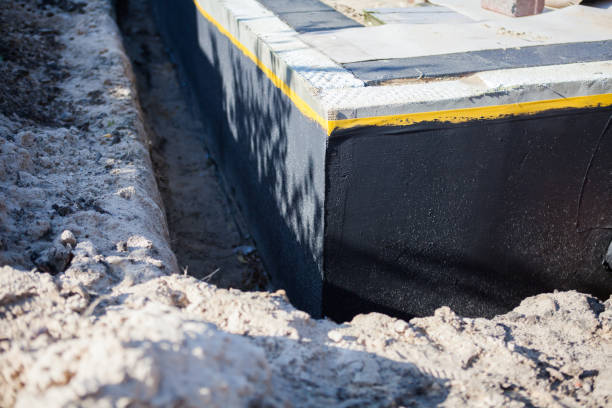 Residential Interior Drainage System installation at a Bellwood, PA home by SJ Waterproofing Pros